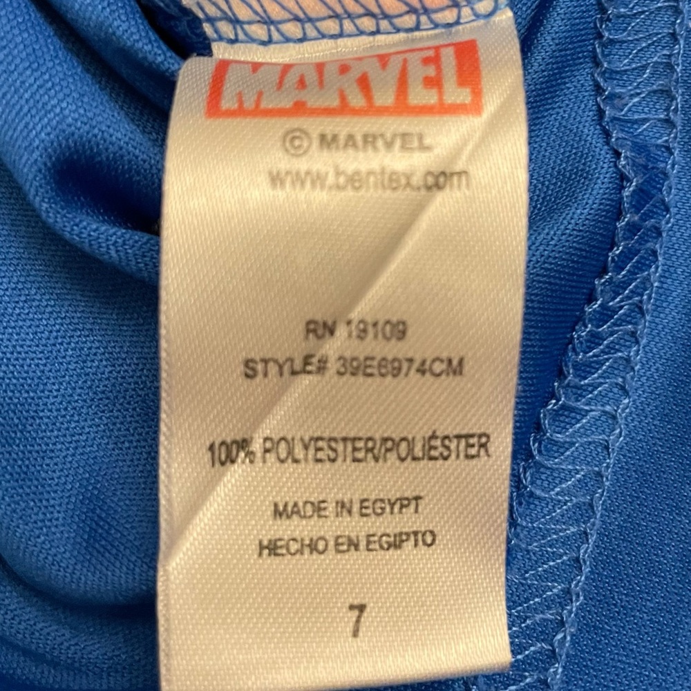Marvel Captain America Boys Shirt Size 7 - Picture 4 of 5